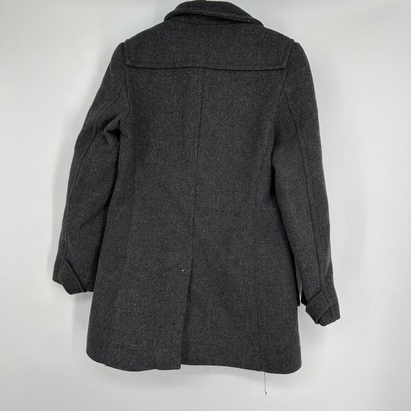 Banana Republic Women's Gray Pea Coat Toggle Buttons Size XS‎ Wool Blend - Picture 8 of 9